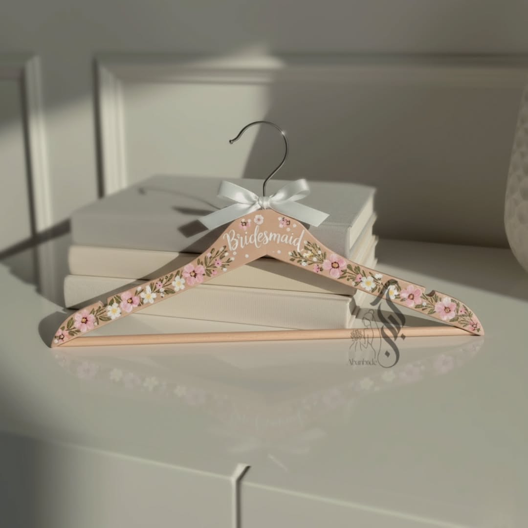 هنگر طراحی شده چوبی👗